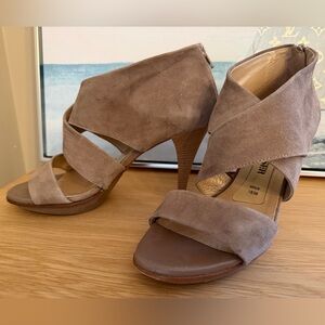 Peter Kaiser Taupe Suede Heeled Sandals
